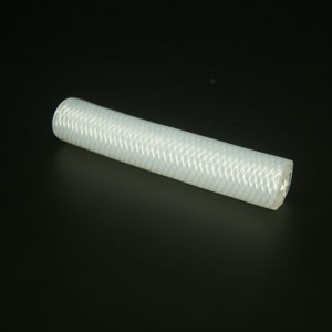 Durable food grade reinforced braided silicone rubber tube for coffee maker