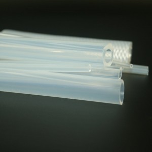 Heat resistant high transparent silicone rubber tubes for machinery