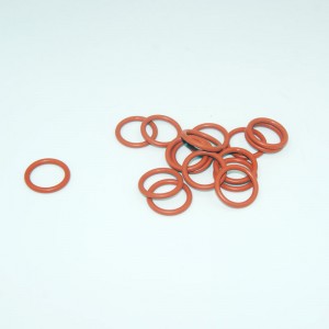 Heat resistant red color FKM rubber O -ring for Auto engines