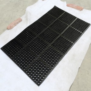 Interlocking SBR rubber Drainage  rubber mat for Ski resorts and playdround